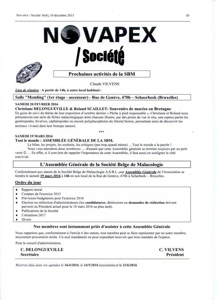 Novapex Societe Vol. 16 n.4a, 2015