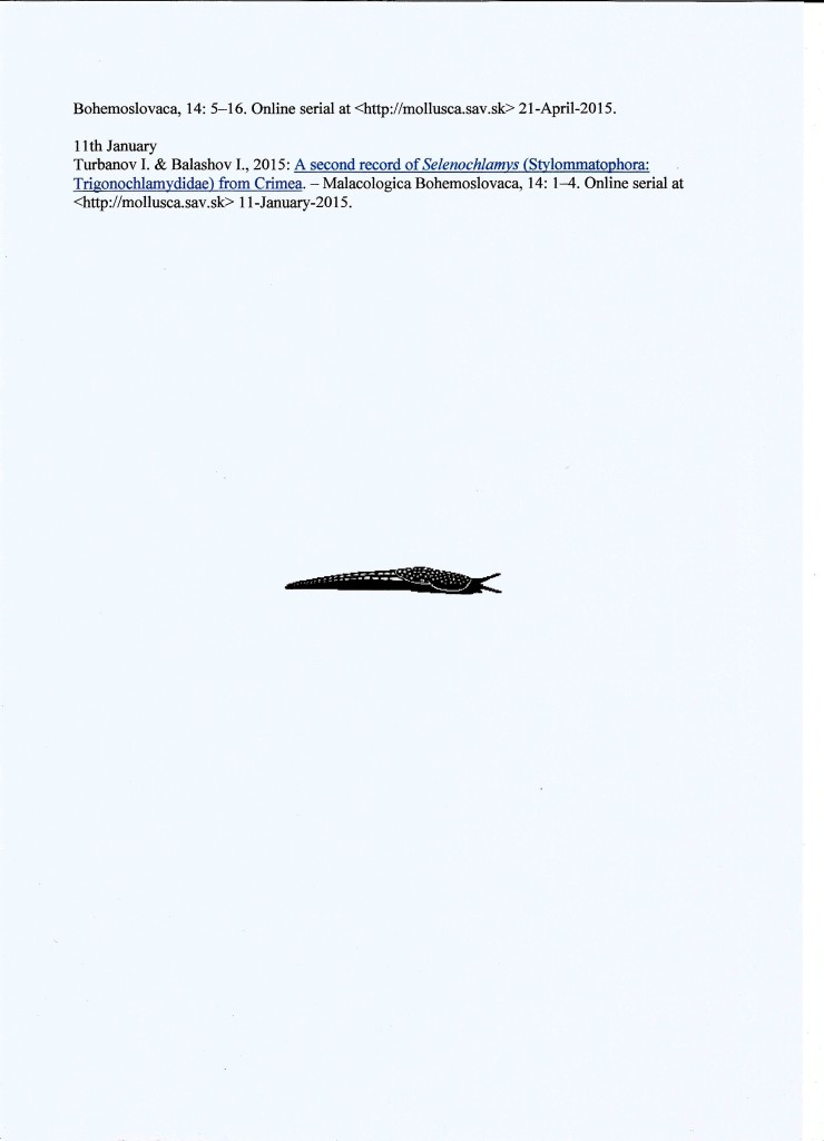 Malac. Bohem.Vol. 14b, 2015